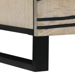 Berkfield Home Media Storage Cabinets & Racks with Drawer with Shelf with Storage White & Black - thumbnail 8