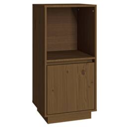 Berkfield Home Sideboard Honey Brown 38x35x80 cm Solid Wood Pine - Size: 38 x 35 x 80 cm - thumbnail 1