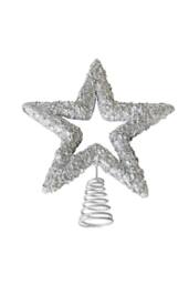 KDMD Silver Glitter Star Tree Topper 2 Pack - thumbnail 2