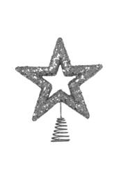 KDMD Silver Glitter Star Tree Topper 2 Pack - thumbnail 6