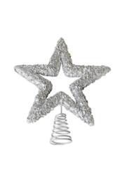 KDMD Silver Glitter Star Tree Topper 2 Pack - thumbnail 1