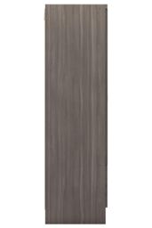 Seconique Nevada 3 Door 2 Drawer Mirrored Wardrobe in Black - thumbnail 4
