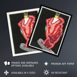 Artery8 Advertising design for Lamps Reijer Stolk Framed Wall Art Print in Black - Size: A4 - thumbnail 2