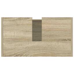 Berkfield Home Durable Bathroom Cabinet Sonoma Oak 58x33x60 cm Engineered Wood in Light Tan - Size: 58 x 33 x 60 cm - thumbnail 7