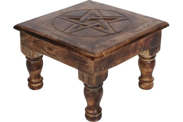 KDMD Pentagram Altar Table in Brown - image 1