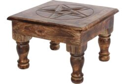 KDMD Pentagram Altar Table in Brown - thumbnail 3