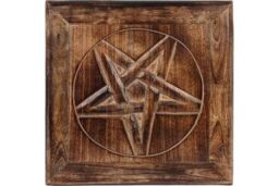 KDMD Pentagram Altar Table in Brown - thumbnail 2