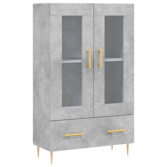 Berkfield Home Highboard Concrete Grey 69.5x31x115 cm Engineered Wood - image 1