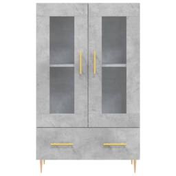 Berkfield Home Highboard Concrete Grey 69.5x31x115 cm Engineered Wood - thumbnail 6