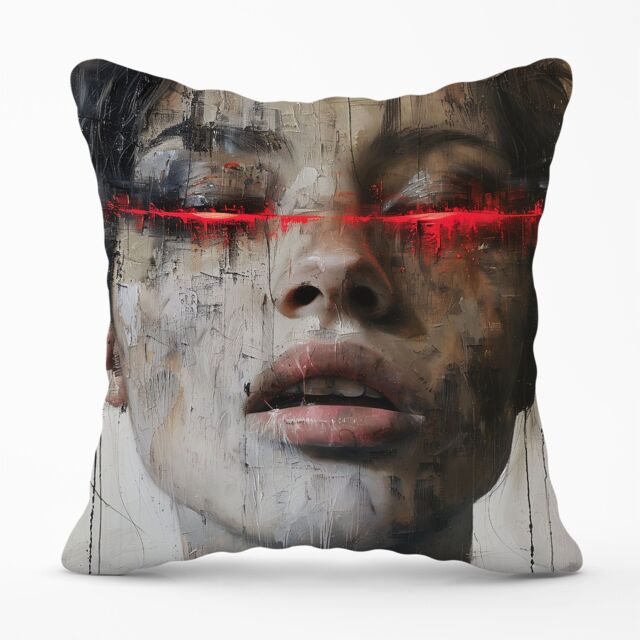Warren Reed - Designer Abstract Face In Motion Cushions - Size: 33 cm x 48 cm - image 1