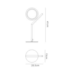 Netlighting Olimpia Table Lamp 8W LED 3000K 600lm IP20 Chrome in Silver - thumbnail 2