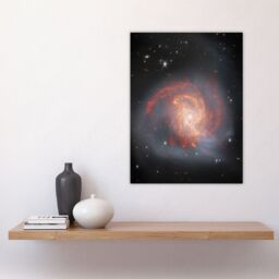 "Artery8 Wall Art Print NASA James Webb Space Telescope Clash of the Titans NGC 3256 Bedroom Decor Poster in Black - Size: W12"" x H16""" - thumbnail 4