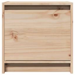 Berkfield Home Beautiful Bedside Cabinet 40x30.5x40 cm Solid Pinewood in Natural - thumbnail 4