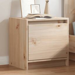 Berkfield Home Beautiful Bedside Cabinet 40x30.5x40 cm Solid Pinewood in Natural - thumbnail 2