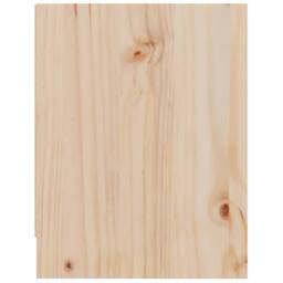 Berkfield Home Beautiful Bedside Cabinet 40x30.5x40 cm Solid Pinewood in Natural - thumbnail 6