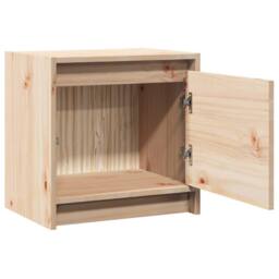 Berkfield Home Beautiful Bedside Cabinet 40x30.5x40 cm Solid Pinewood in Natural - thumbnail 5