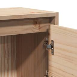 Berkfield Home Beautiful Bedside Cabinet 40x30.5x40 cm Solid Pinewood in Natural - thumbnail 9