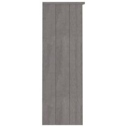 Berkfield Home Top for Highboard HAMAR Light Grey 85x35x100cm Solid Wood Pine - Size: 85 x 35 x 100 cm - thumbnail 4