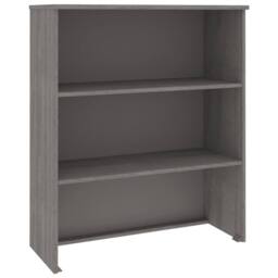 Berkfield Home Top for Highboard HAMAR Light Grey 85x35x100cm Solid Wood Pine - Size: 85 x 35 x 100 cm - thumbnail 3