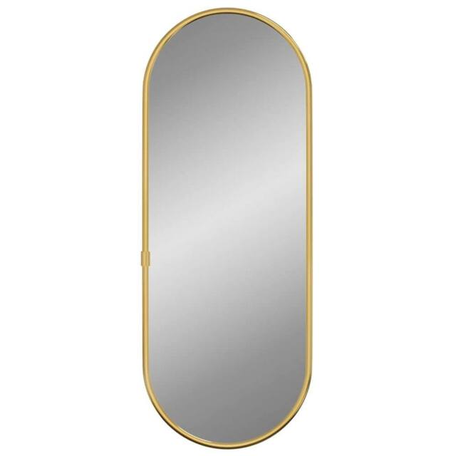 Berkfield Home Wall Mirror Gold 40x15 cm Oval - image 1