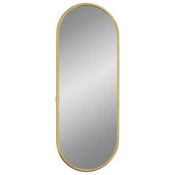 Berkfield Home Wall Mirror Gold 40x15 cm Oval - thumbnail 3