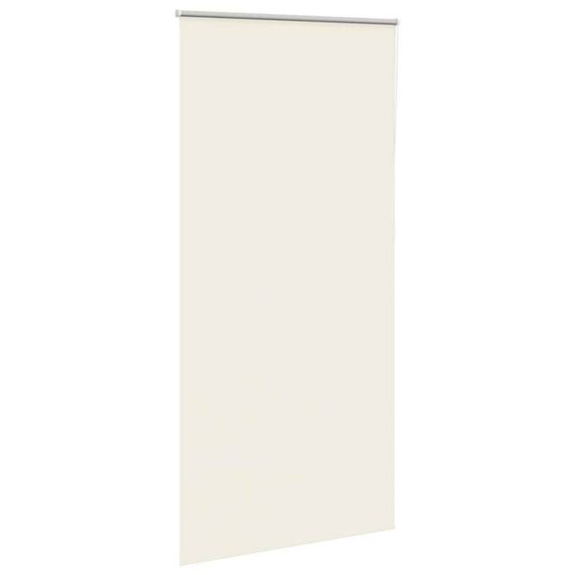 Berkfield Home Roller Blind Blackout Marine 105x130 cm Fabric Width 100.7 cm Pol… in Off-White
