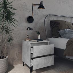 Berkfield Home Bed Cabinet Concrete Grey 40x35x50 cm Engineered Wood - Size: 40 x 35 x 50 cm - thumbnail 6