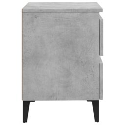 Berkfield Home Bed Cabinet Concrete Grey 40x35x50 cm Engineered Wood - Size: 40 x 35 x 50 cm - thumbnail 4