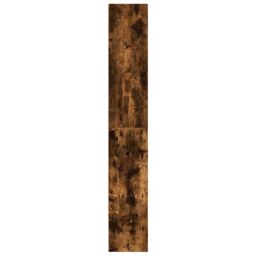 Berkfield Home Book Cabinet Smoked Oak 80x30x189 cm Engineered Wood in Brown - Size: 80 x 30 x 189 cm - thumbnail 5