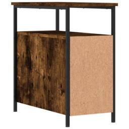Berkfield Home Durable Bedside Cabinets 2 pcs Smoked Oak 30x60x60 cm Engineered Wood in Brown - Size: 30 x 60 x 60 cm - thumbnail 9
