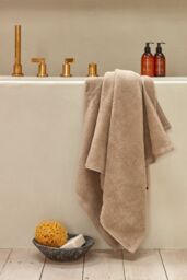 CHRISTY 'Cirrus' Lightweight Fluffy Softloft 100% Cotton Towels in Light Beige