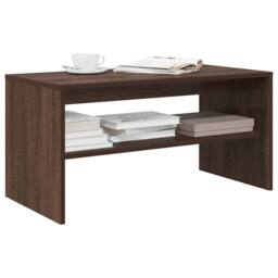 Berkfield Home TV Cabinet Brown Oak 80x40x40 cm Engineered Wood - Size: 80 x 40 x 40 cm - thumbnail 2