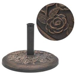 Berkfield Home Parasol Base Resin Round Bronze 9 kg in Brown - thumbnail 1