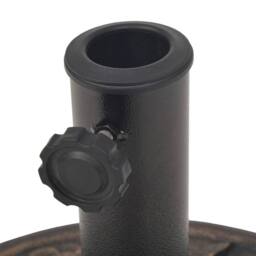 Berkfield Home Parasol Base Resin Round Bronze 9 kg in Brown - thumbnail 6