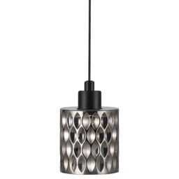 Nordlux Hollywood Pendant Light Smoked Black Glass Dining Room E27 Mains - thumbnail 2