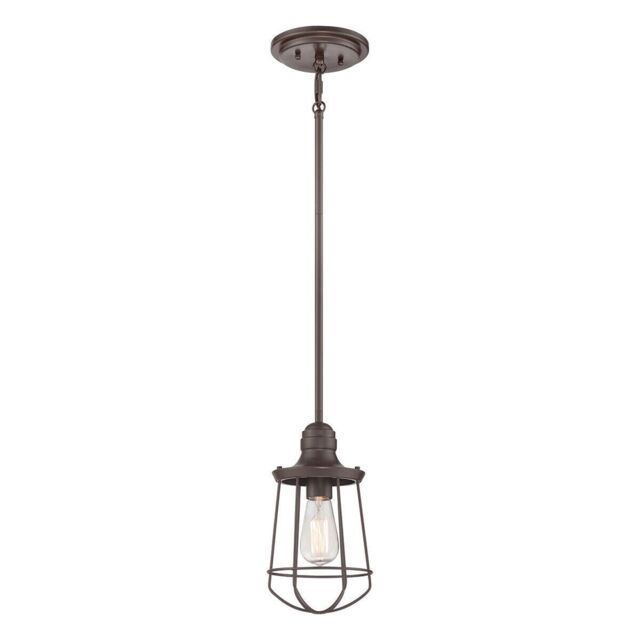 Loops Outdoor 1 Bulb Ceiling Pendant Light Fitting Western Bronze LED E27 60W