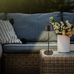 BRILONER Black Matt Solar Powered CCT LED Table Lamp - thumbnail 8
