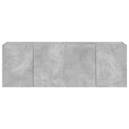 Berkfield Home TV Wall Cabinets with LED Lights 2 pcs Concrete Grey 60x35x41 cm - Size: 60 x 35 x 41 cm - thumbnail 8