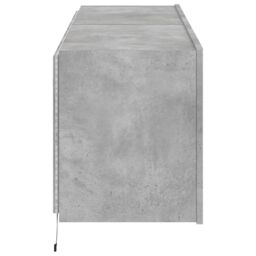 Berkfield Home TV Wall Cabinets with LED Lights 2 pcs Concrete Grey 60x35x41 cm - Size: 60 x 35 x 41 cm - thumbnail 9