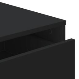 Berkfield Home Classic Corner Chest of Drawers Black 40x41x76 cm Engineered Wood - Size: 40 x 41 x 76 cm - thumbnail 8