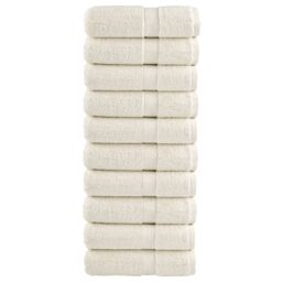 Berkfield Home Premium Soap Towels SOLUND 10 pcs Cream 30x30 cm 600 gsm