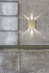 Nordlux Modern Outdoor Wall Light Brass Brass Intergrated LED Coastal/Marine Safe - Mains Powered, IP54 in Gold - thumbnail 7