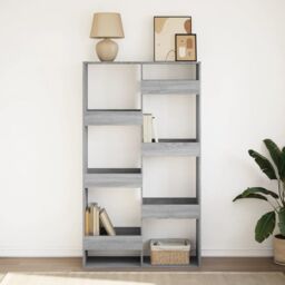 Berkfield Home Bookcase Grey Sonoma 100x33x175 cm Engineered Wood - Size: 100 x 33 x 175 cm - thumbnail 3