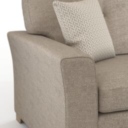 Furnishings For Less UK Hartley Grey or Beige 2 Seater Sofa Full Back Tufted Cushions - thumbnail 5