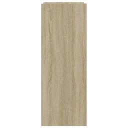 Berkfield Home Shoe Cabinet Sonoma Oak 52x37.5x100 cm Engineered Wood in Light Brown - thumbnail 5