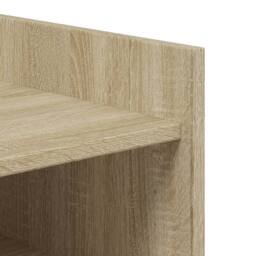 Berkfield Home Shoe Cabinet Sonoma Oak 52x37.5x100 cm Engineered Wood in Light Brown - thumbnail 8