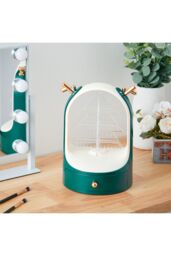 Living and Home Desktop Jewelry Display Holder with Drawer in Green - thumbnail 4