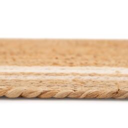 Kukoon Bordered Natural Handwoven Braided Jute Fireside Living Area Rug in Beige - Size: 190 cm x 280 cm - thumbnail 3