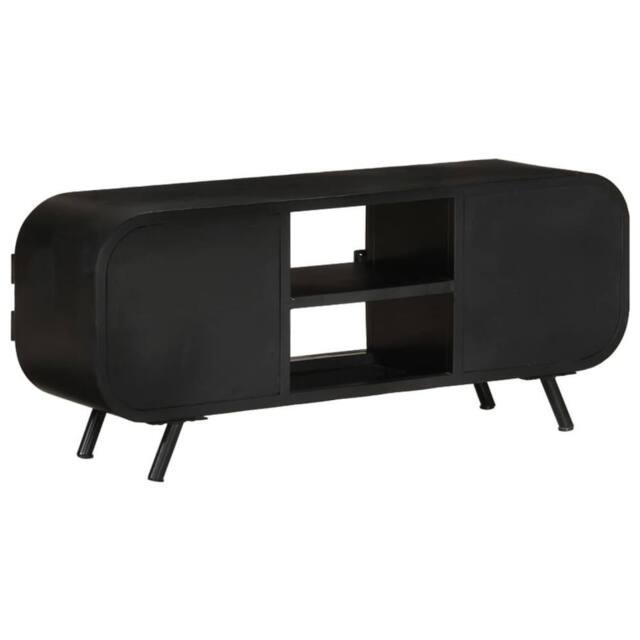 Berkfield Home TV Cabinet 110x30x45 cm Solid Reclaimed Wood - Size: 110 x 30 x 45 cm - image 1