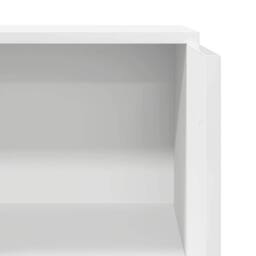 Berkfield Home Reception Desk White 55x50x103.5 cm Engineered Wood - thumbnail 8